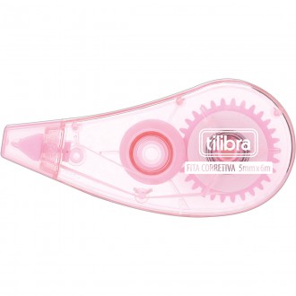 Corretivo em Fita 5mmx6m Rosa-Claro - Blister com 1 Unidade 1