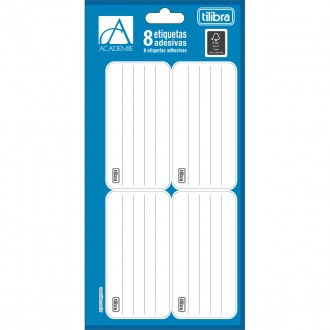 Etiqueta Escolar Adesiva Académie Branca 1