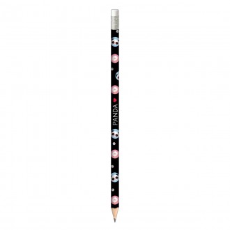 Lápis Preto Redondo com Borracha N.2 Panda (Caixa com 72 unidades) - Sortido 1