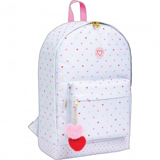 Mochila de Costas Académie Coração Metalizado Azul 1