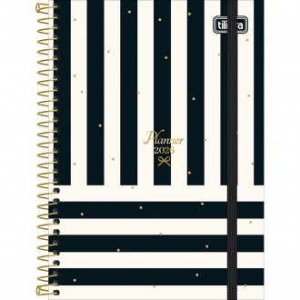 Planner Espiral 12,9 x 18,7 cm West Village 2026 - Listras Verticais-Horizontais - Sortido 1