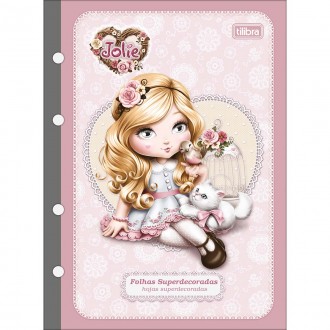 Refil Tiliflex para Caderno Argolado Colegial Jolie 80 Folhas 1