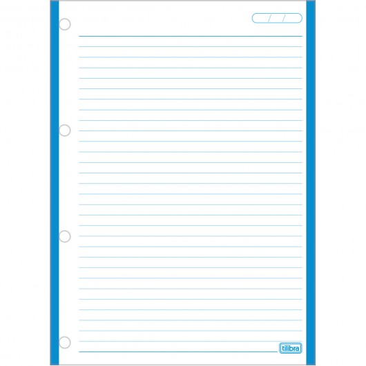 Imagem - Refil Tiliflex para Caderno Argolado Universitário Tarjado 96 Folhas