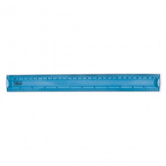 Régua Flexível 30cm Académie Azul 1
