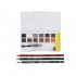 Kit de Aquarela Shade & Tone com 12 Cores de Aquarelas em Pastilha e 3 Lpis 7