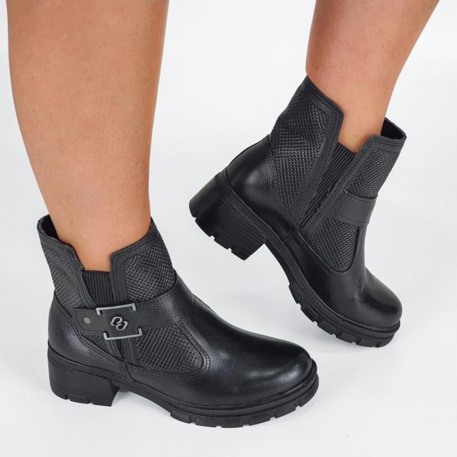 Bota Pegada Feminina de Couro com Elástico 281808 Margil