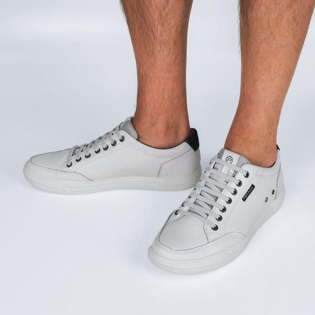 Tênis Pegada Masculino de Couro com Elástico 110403 Margil