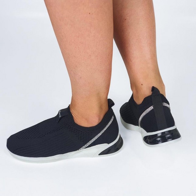 Tênis Bebecê Feminino T1337-622 de Malha com Strass Margil