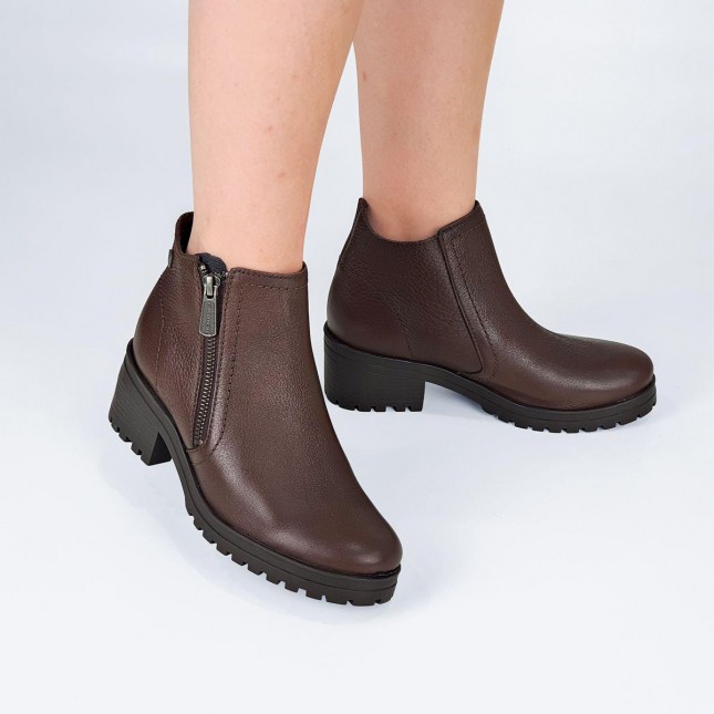 Salto Alto Bota Tratorada Cano Baixo Bota Cortuno Feminina Paris