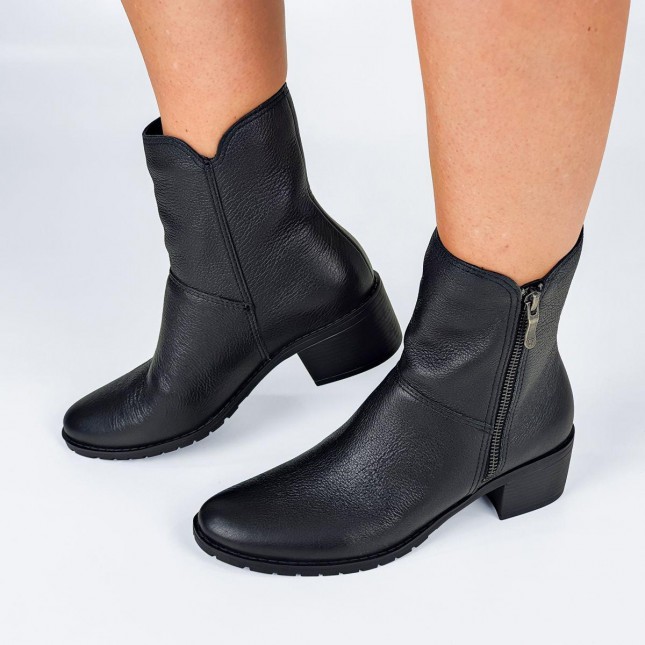 Bota Bottero Feminina Salto Baixo de Couro 360503 Margil