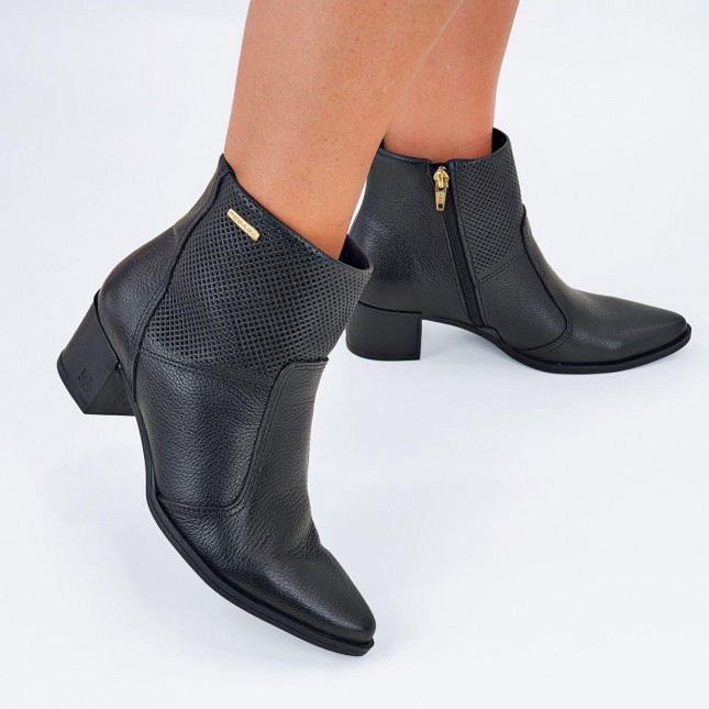 Bota Pegada Feminina Salto Baixo Bico Fino 280502 Margil