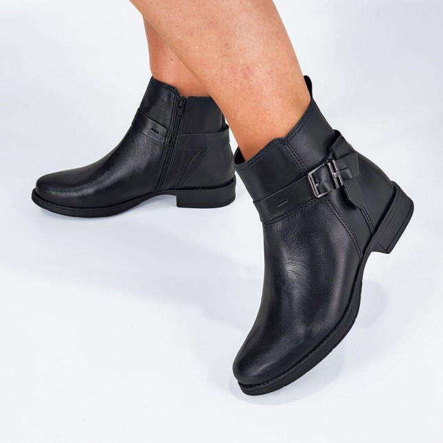 Calçados Bota Feminina Cano Baixo Preta Bottero Bota Bottero