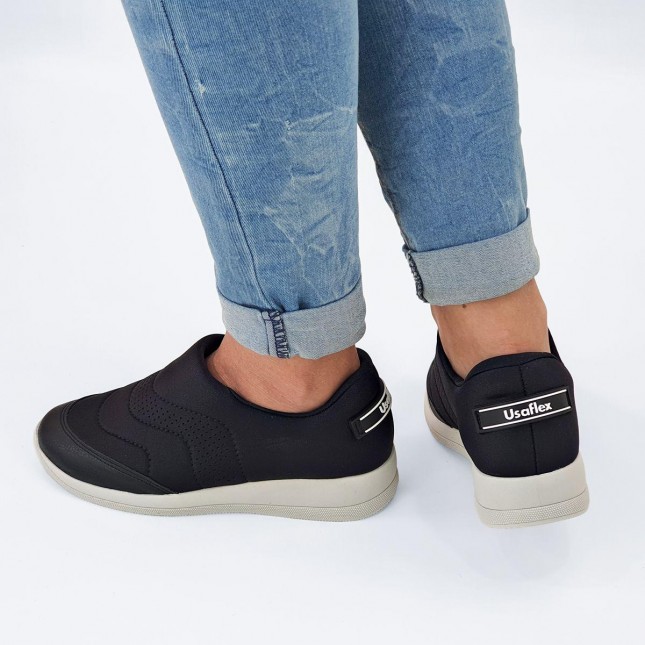 Tênis Usaflex Feminino com Elastano AJ1201 Margil Calçados