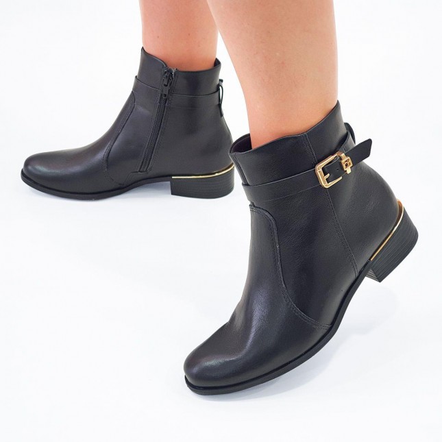 Bota Rasteira Bota Ramarim Preta Cano Curto Bota Ramarim Feminina