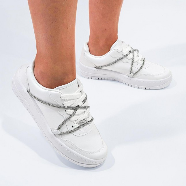 Tênis Branco Sapato Vizzano Branco Com Glitter Tênis Feminino