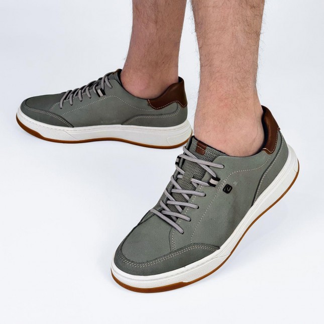 Tênis Pegada Masculino em Couro com Elástico 111701 Margil