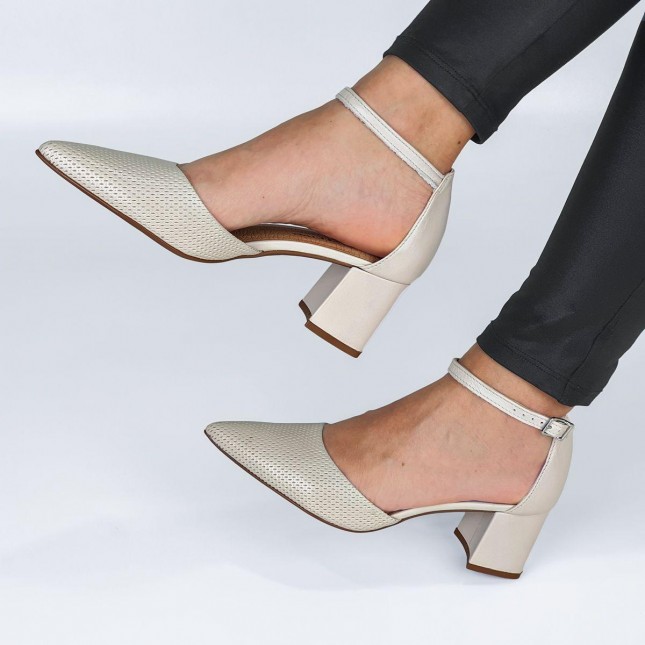 Sapato Bottero Feminino Aberto em Couro 354902 Margil Calçados