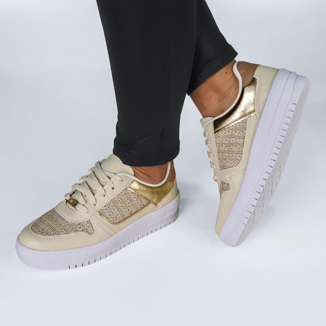 Metalizado Dourado Tenis Feminino Dourado Vizzano Tênis Vizzano