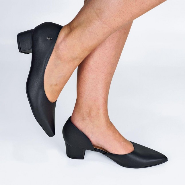 Sapato Usaflex Feminino Salto Baixo MM0505 Margil Calçados