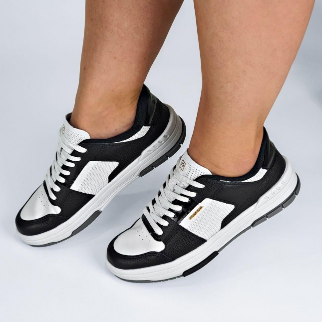 Tênis Pegada Feminino em Couro com Cadarço 212602 Margil