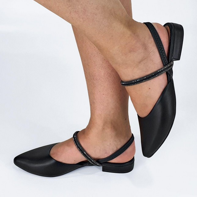 Sapatilha Mississipi Slingback Tira Strass MB553 | Margil