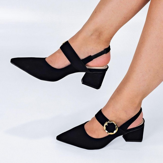 めいよ③ Sapato Bebecê Feminino Slingback Salto Baixo T3838-537 | Margil