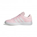 Tnis Adidas Feminino Grand Court Base 2.0 Rosa / Branco / Verde