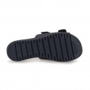 Chinelo Comfortflex Feminino em Couro Regulvel 2245404 Preto