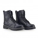 Bota Cravo & Canela Coturno de Couro 85653C Preto