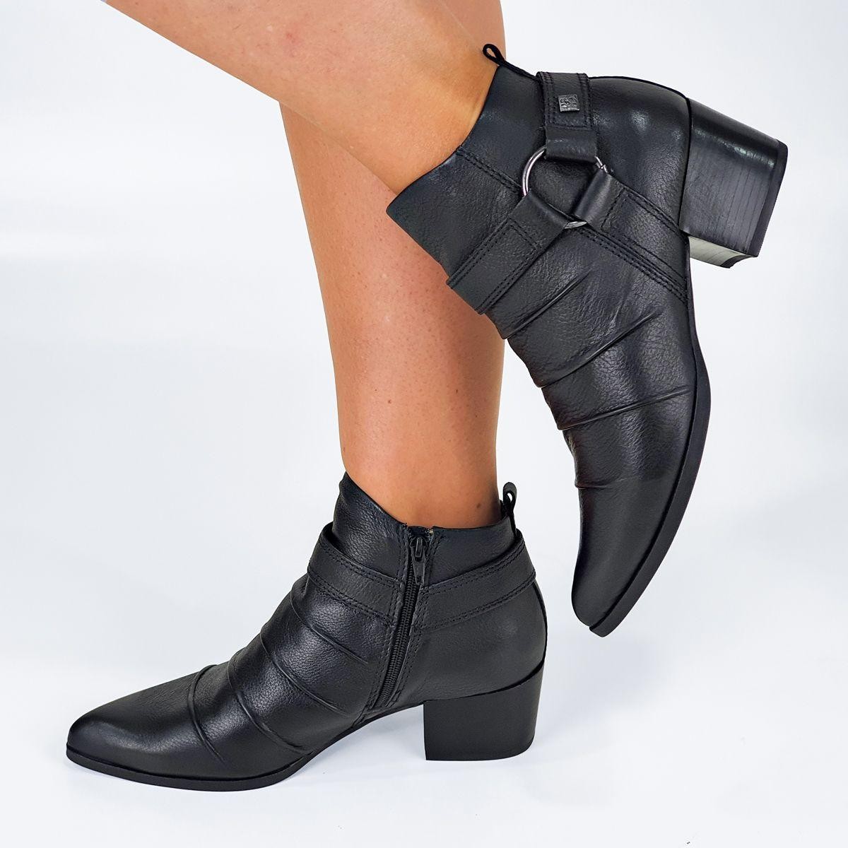 Bota Feminina Bottero Salto Baixo Bico Fino 349305 | Margil