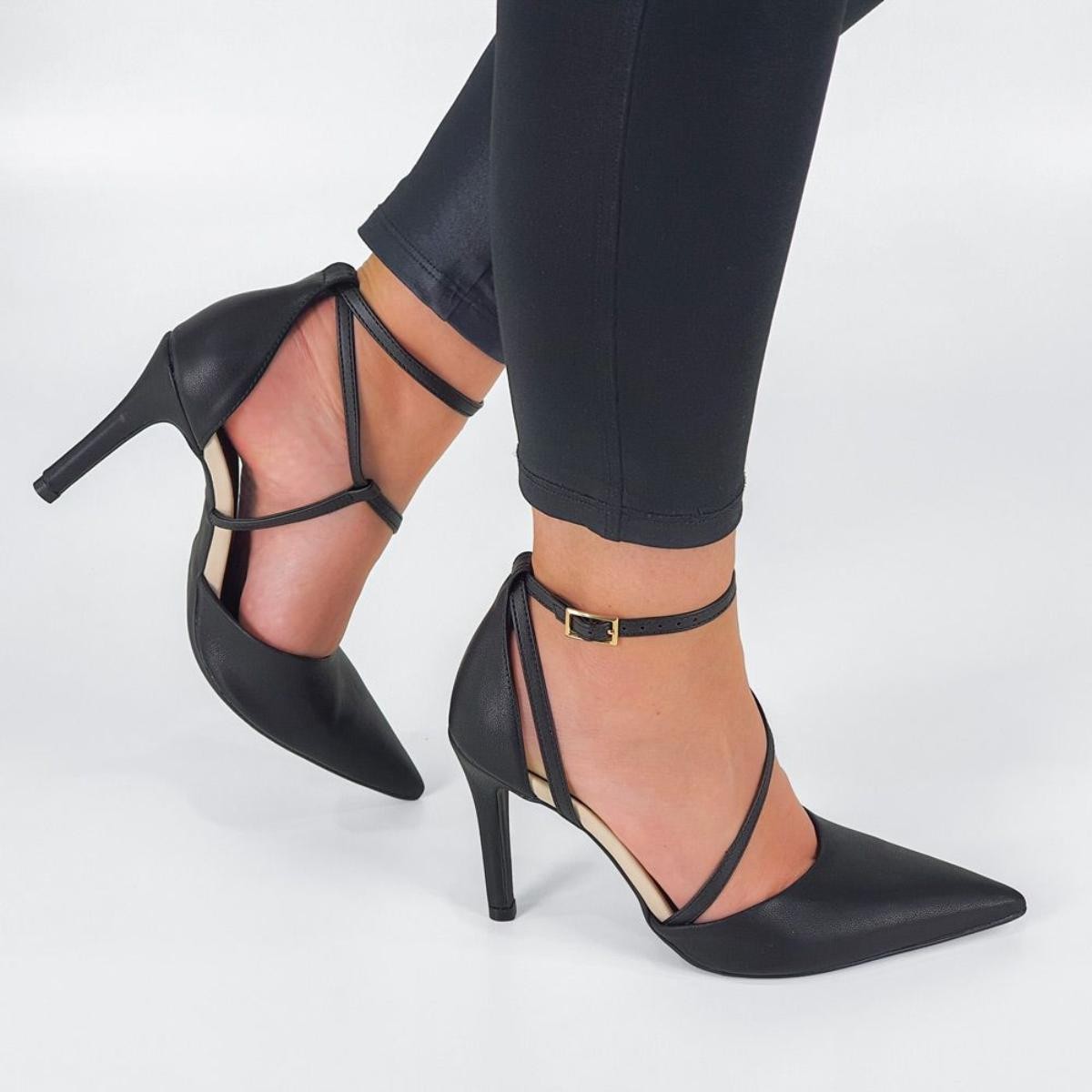 Sapato Bebecê Feminino Bico Fino e Salto Fino T9430-159 | Margil