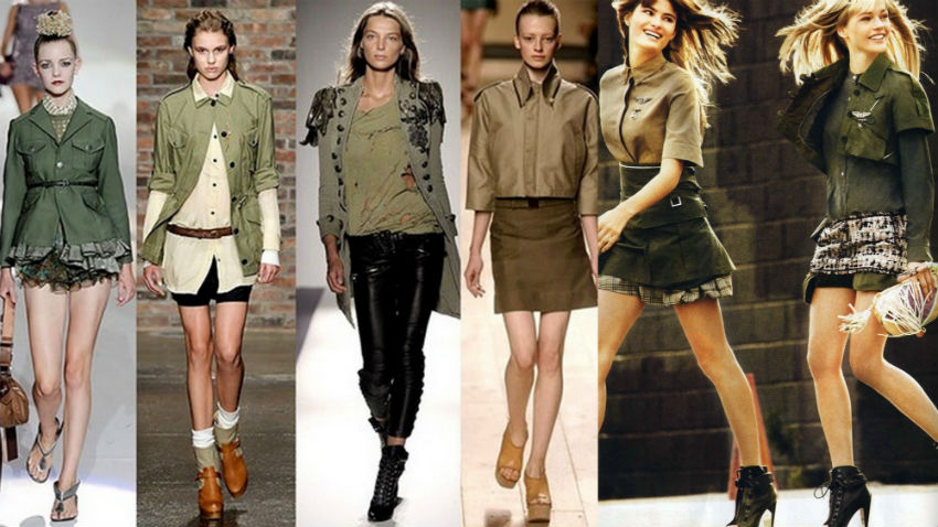 moda militar feminina 2019