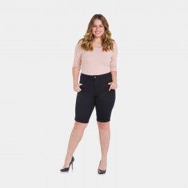 bermuda de sarja feminina plus size