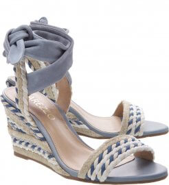 sandalia anabela de corda arezzo