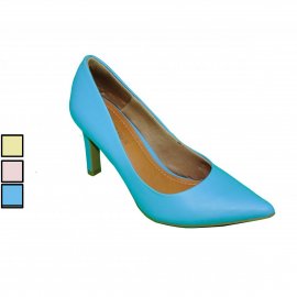 scarpin usaflex salto baixo bico fino