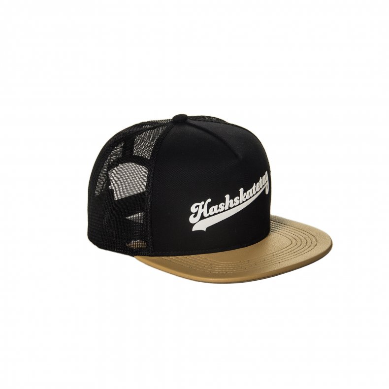 BONÉ HASHSKATETAG TRUCKER ABA COURO SINTÉTICO