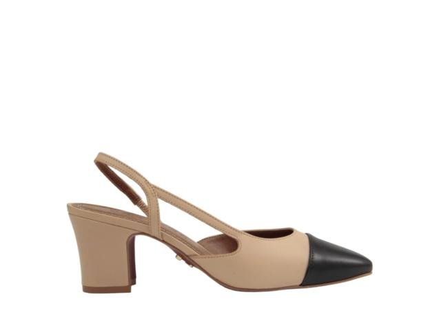 CHANEL BICO PRETO CARRANO 143401 - CREMA - Mercado do Sapato