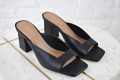 Tamanco salto grosso arezzo Clearance