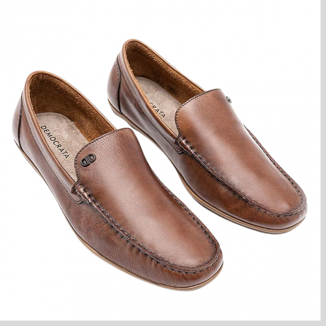 Sapatenis Democrata Masculino Tan Preto 226102 COMPRE na
