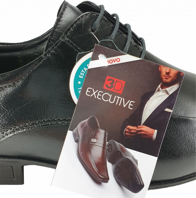 Sapato Masculino Social Couro Jota Pe 3D Executive 74455 - COMPRE na  MilShoes | Calçados Online