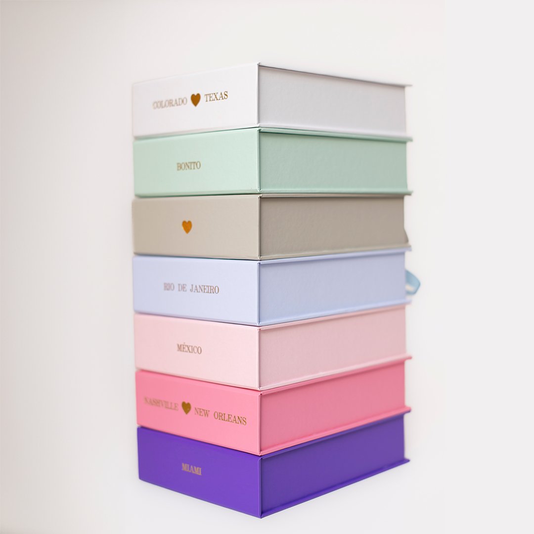 caixa para fotos personalizada 15x21cm | MIM Papelaria
