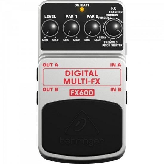 Pedal Digital Multi Efeitos Behringer Para Guitarra - FX600