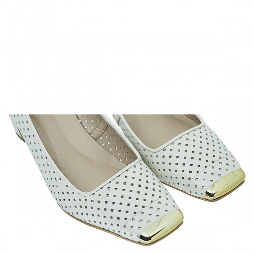 Sapato salto bloco bico quadrado Luz da Lua S85102 | Modatto