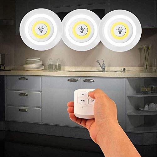 KIT 3 LUMINARIAS LED C/ CONTROLE REMOTO