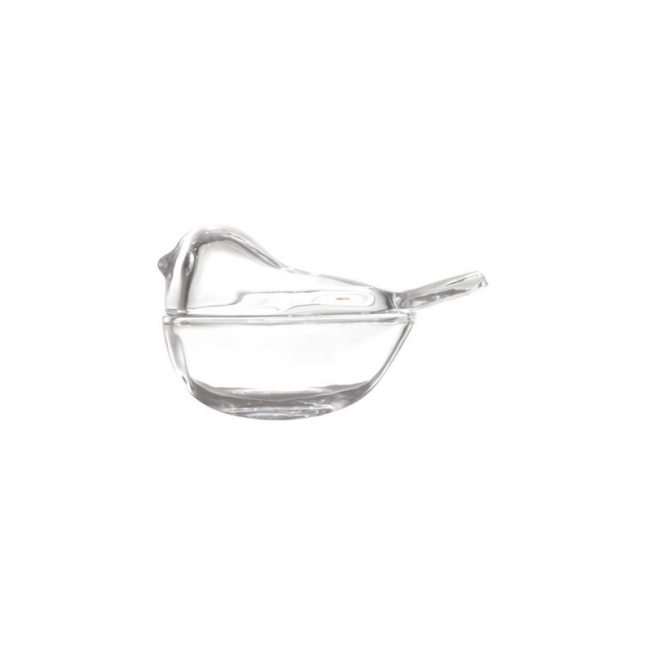 POTICHE DE CRISTAL BIRD 9.5CM X 4CM X 7.5CM