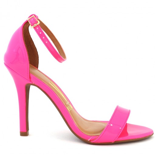 sandalia rosa neon vizzano