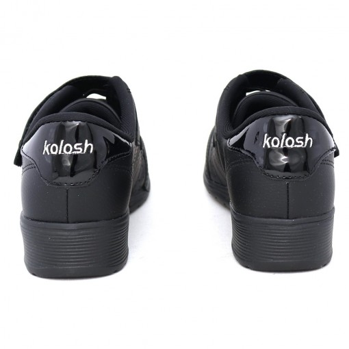 tênis kolosh anabela velcro preto
