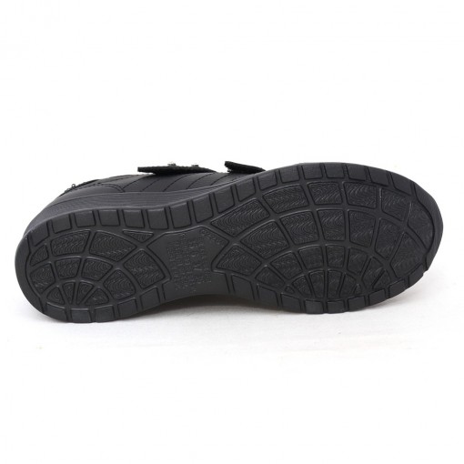 tênis kolosh anabela velcro preto