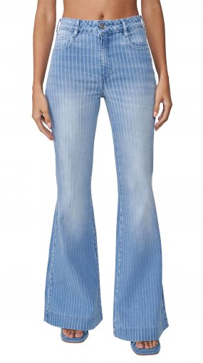 Calca Flare Colcci Bruna Listrada Napolitana Calçados