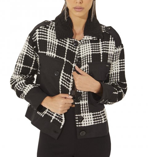 Casaco Colcci Tweed Napolitana Calçados